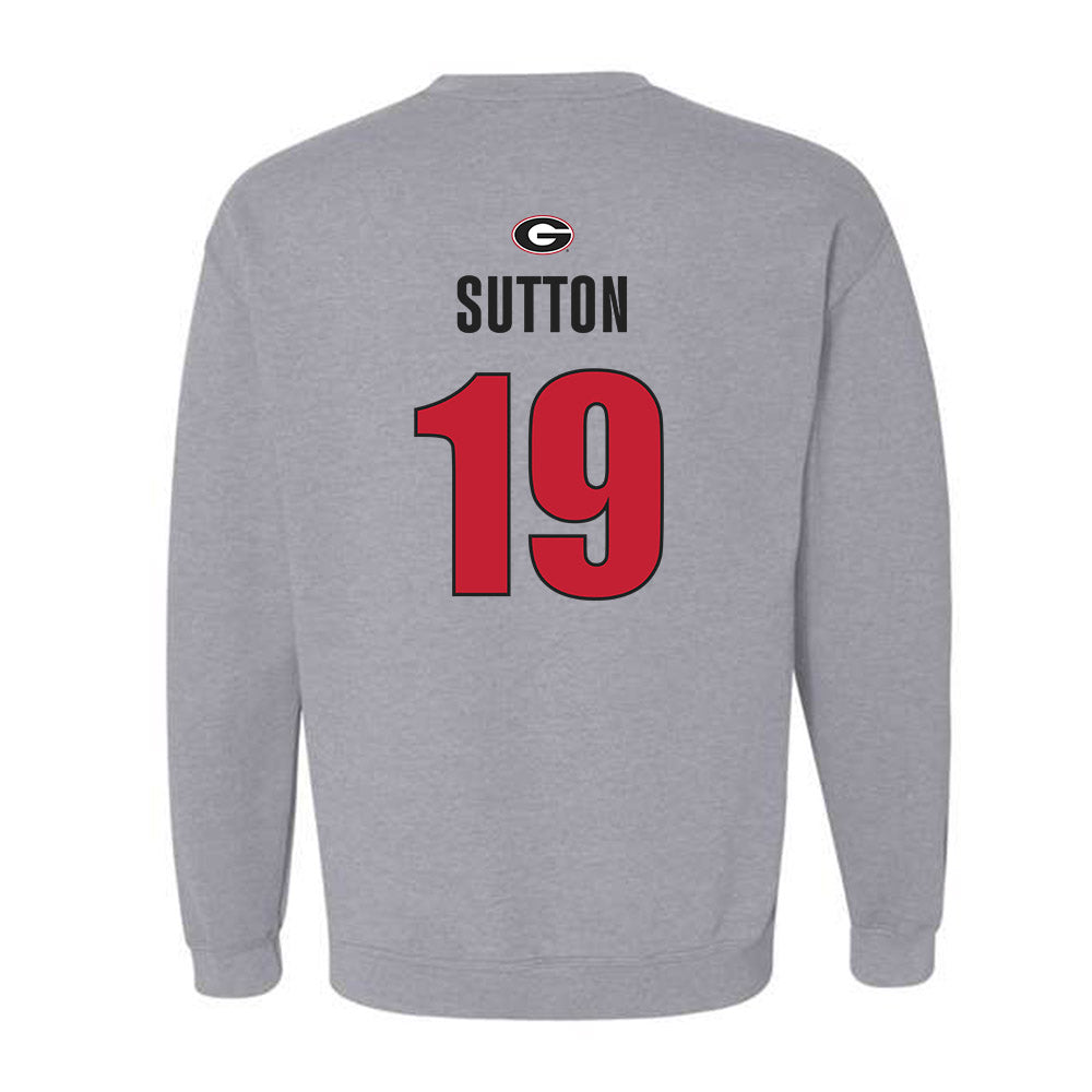 Georgia - NCAA Baseball : Ethan Sutton - Classic Shersey Crewneck Sweatshirt-1