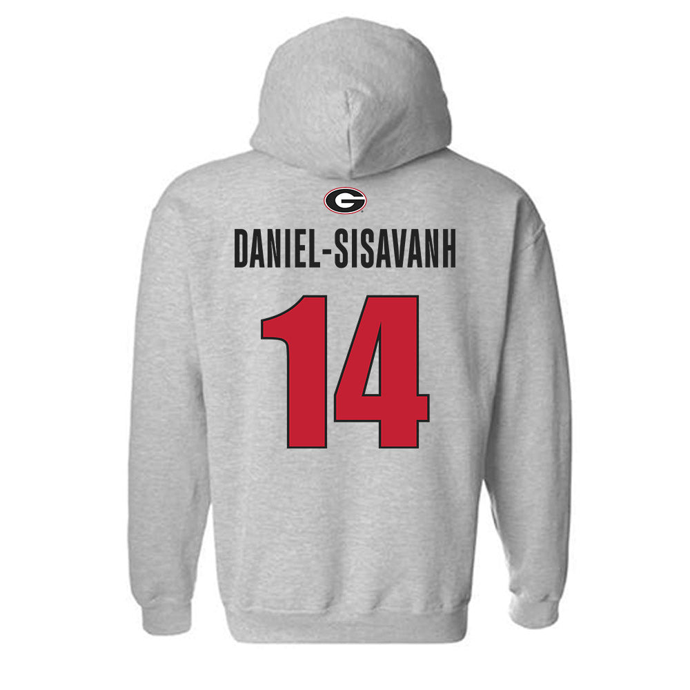 Georgia - NCAA Football : David Daniel-Sisavanh - Classic Shersey Hooded Sweatshirt-1