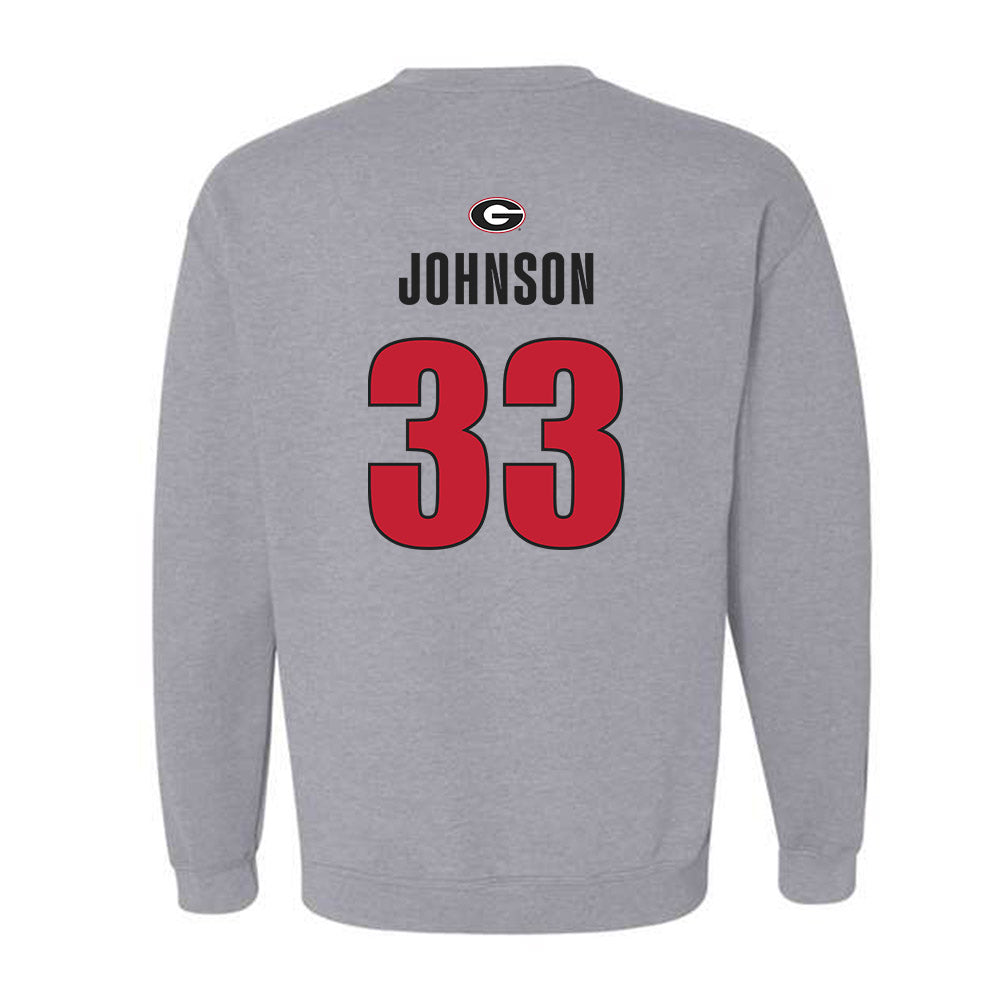 Georgia - NCAA Football : Quintavius Johnson - Classic Shersey Crewneck Sweatshirt-1