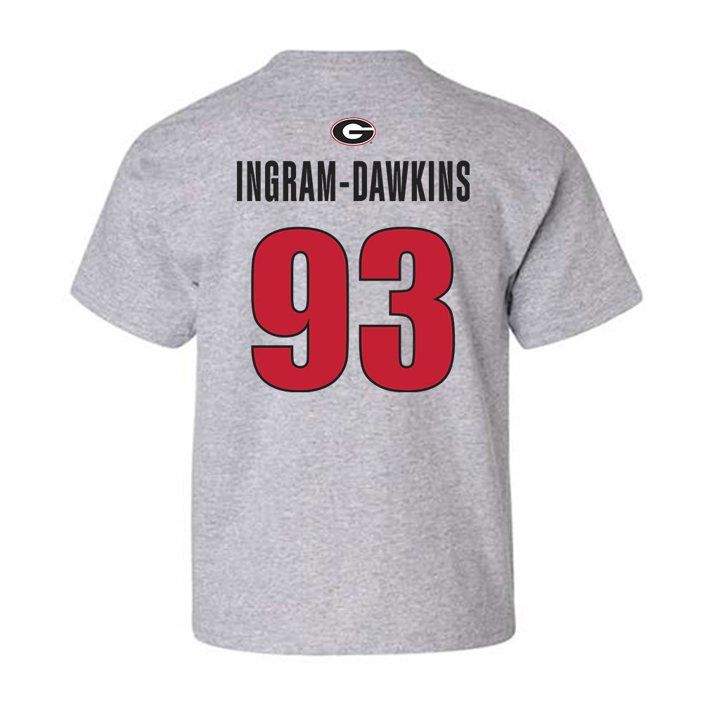 Georgia - NCAA Football : Tyrion Ingram-Dawkins - Classic Shersey Youth T-Shirt-1