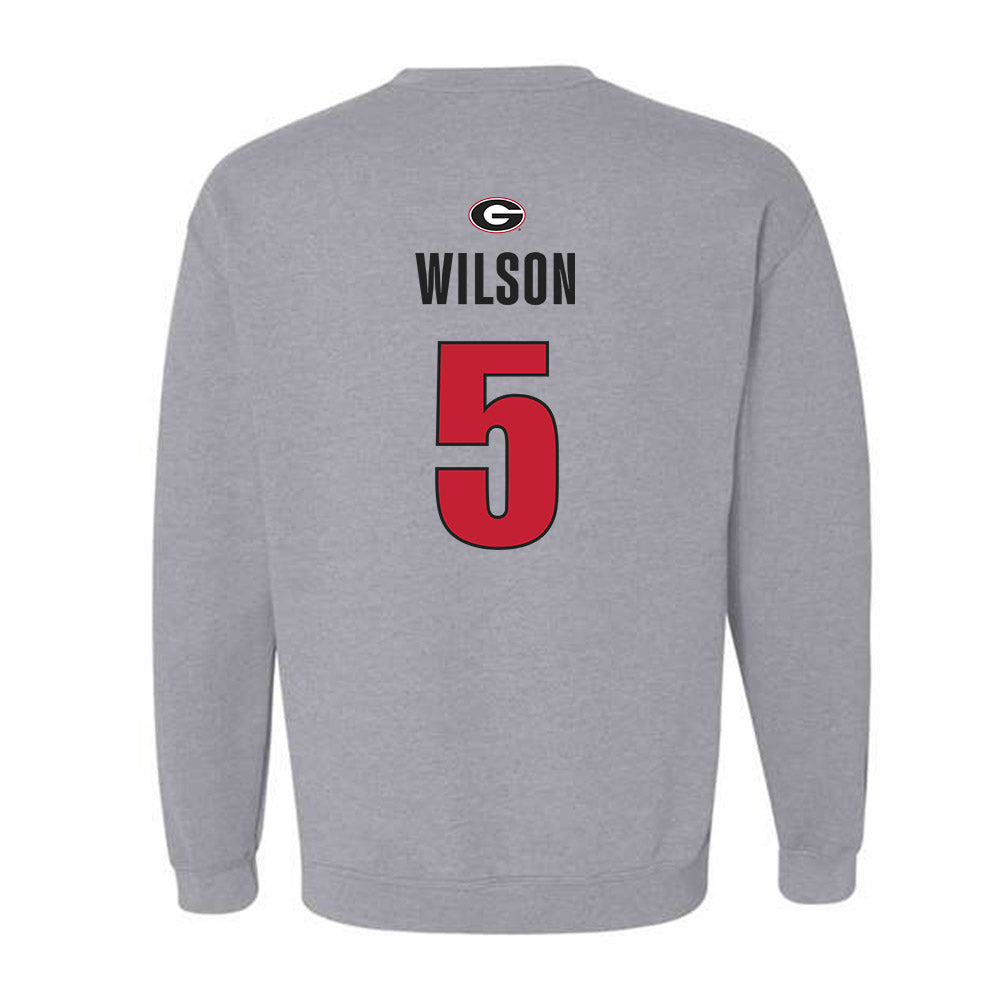 Georgia - NCAA Football : Raylen Wilson - Classic Shersey Crewneck Sweatshirt-1