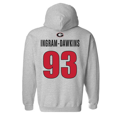 Georgia - NCAA Football : Tyrion Ingram-Dawkins - Classic Shersey Hooded Sweatshirt-1