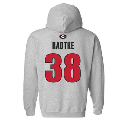 Georgia - NCAA Baseball : DJ Radtke - Classic Shersey Hooded Sweatshirt-1