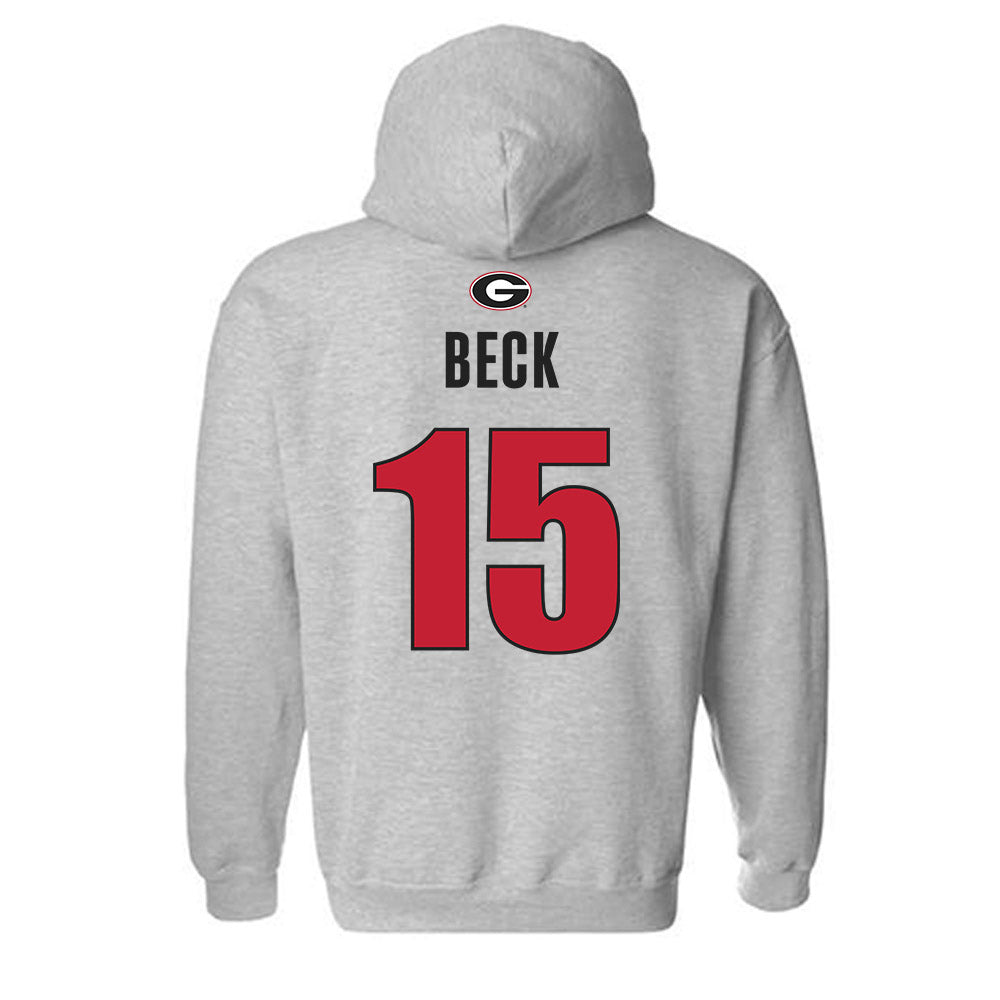 Georgia - NCAA Football : Carson Beck - Classic Shersey Hooded Sweatshirt-1