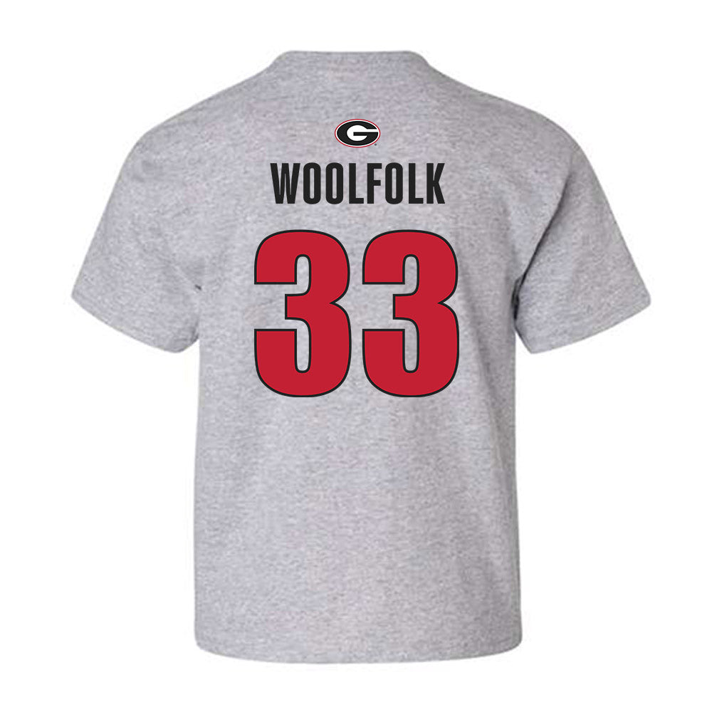 Georgia - NCAA Women's Basketball : Mia Woolfolk - Classic Shersey Youth T-Shirt-1