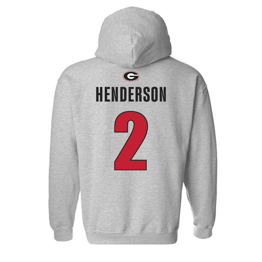 Georgia - NCAA Women's Basketball : Savannah Henderson - Classic Shersey Hooded Sweatshirt-1