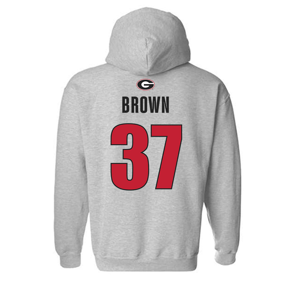 Georgia - NCAA Baseball : Zachary Brown - Classic Shersey Hooded Sweatshirt-1