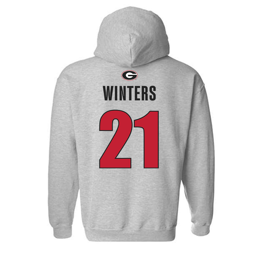 Georgia - NCAA Women's Soccer : Devon Winters - Classic Shersey Hooded Sweatshirt-1