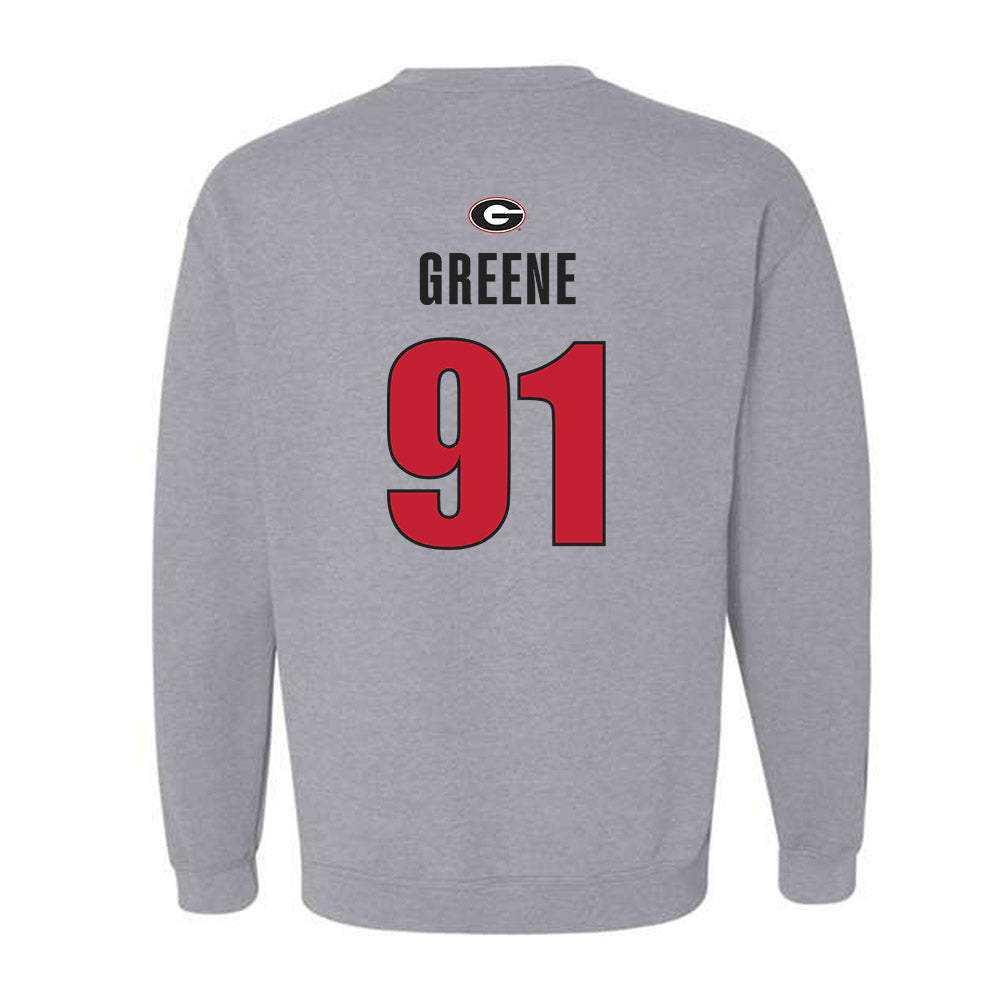 Georgia - NCAA Football : Justin Greene - Classic Shersey Crewneck Sweatshirt-1