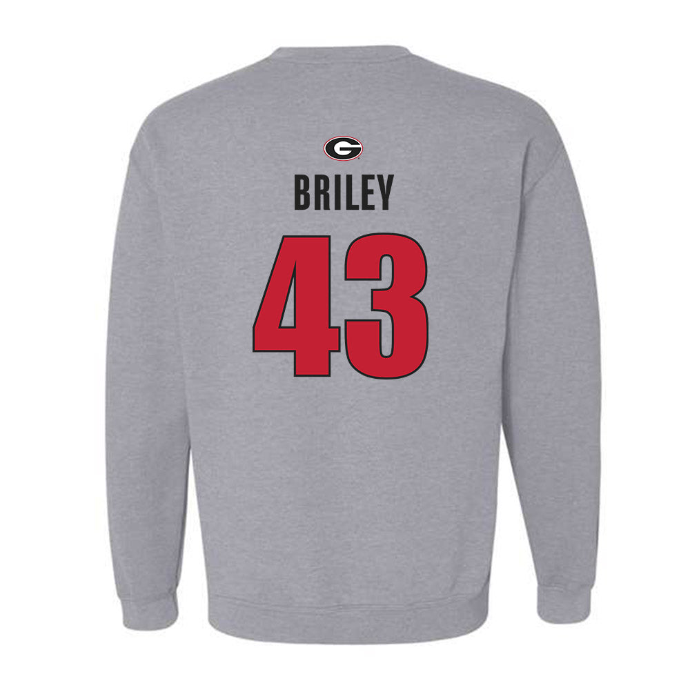 Georgia - NCAA Football : Marek Briley - Classic Shersey Crewneck Sweatshirt-1