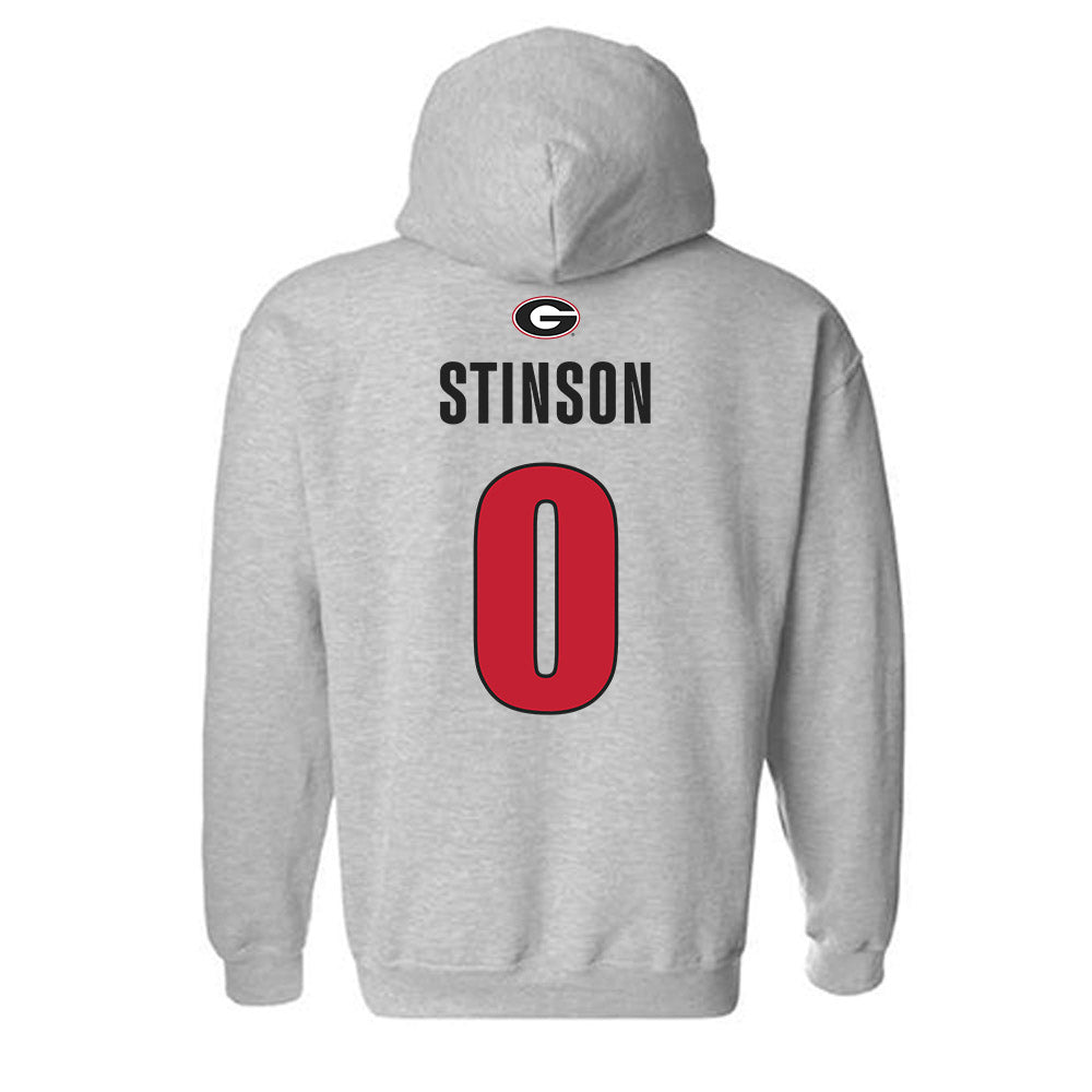 Georgia - NCAA Baseball : Josh Stinson - Classic Shersey Hooded Sweatshirt-1