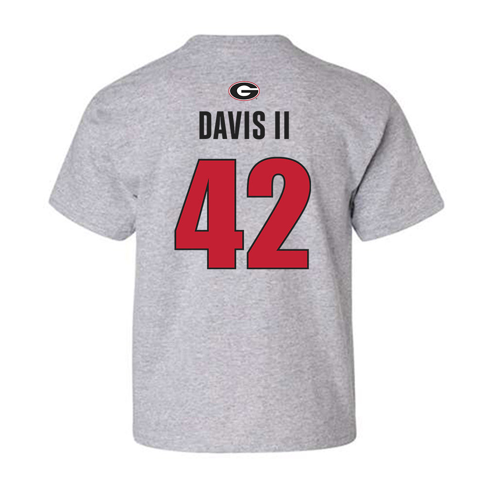 Georgia - NCAA Baseball : Alton Davis II - Classic Shersey Youth T-Shirt-1