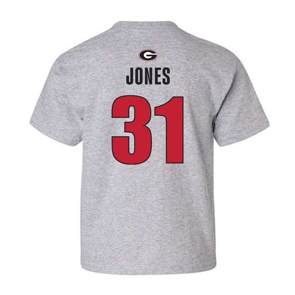 Georgia - NCAA Football : Kyron Jones - Classic Shersey Youth T-Shirt-1