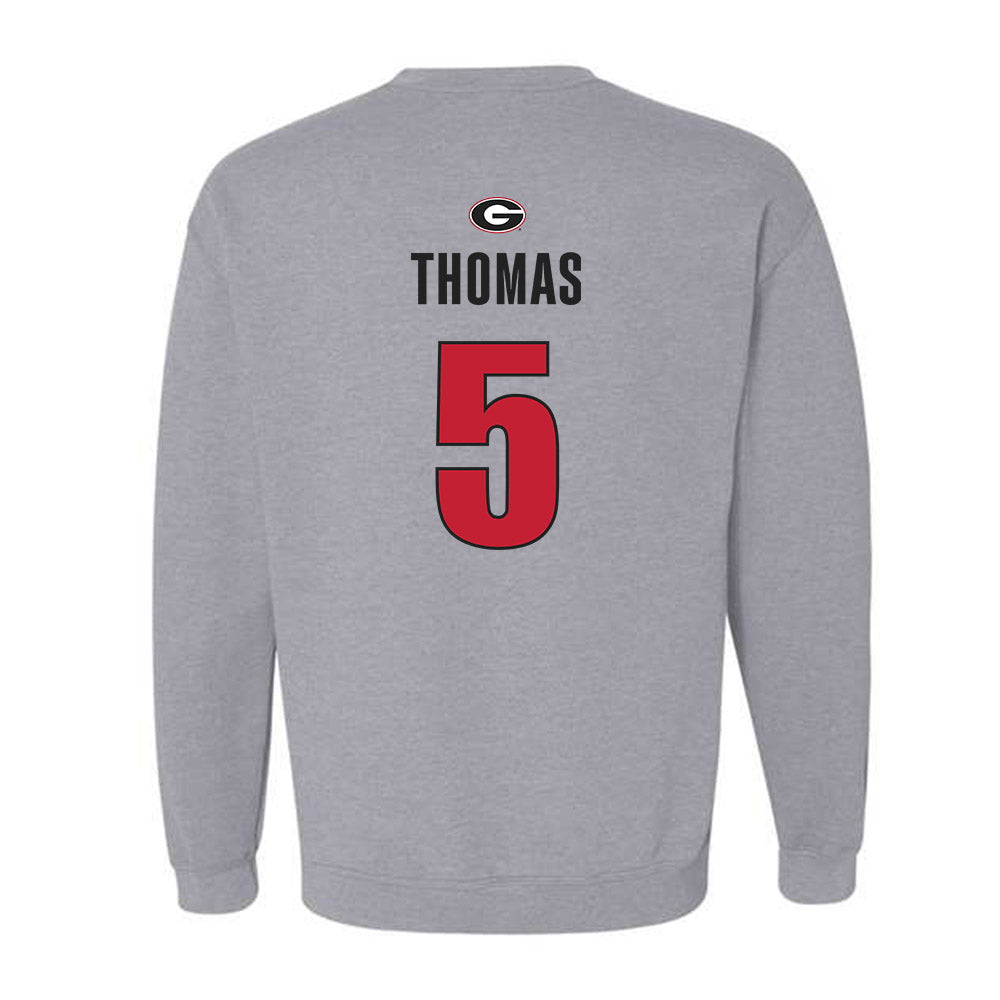 Georgia - NCAA Football : Noah Thomas - Classic Shersey Crewneck Sweatshirt-1