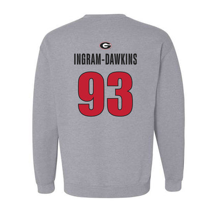 Georgia - NCAA Football : Tyrion Ingram-Dawkins - Classic Shersey Crewneck Sweatshirt-1