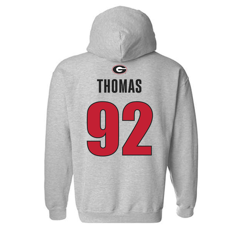 Georgia - NCAA Football : Jordan Thomas - Classic Shersey Hooded Sweatshirt-1