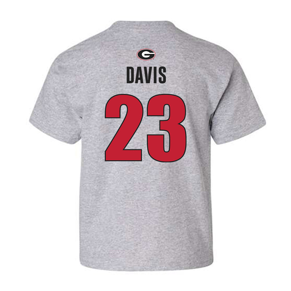 Georgia - NCAA Women's Basketball : Summer Davis - Classic Shersey Youth T-Shirt-1