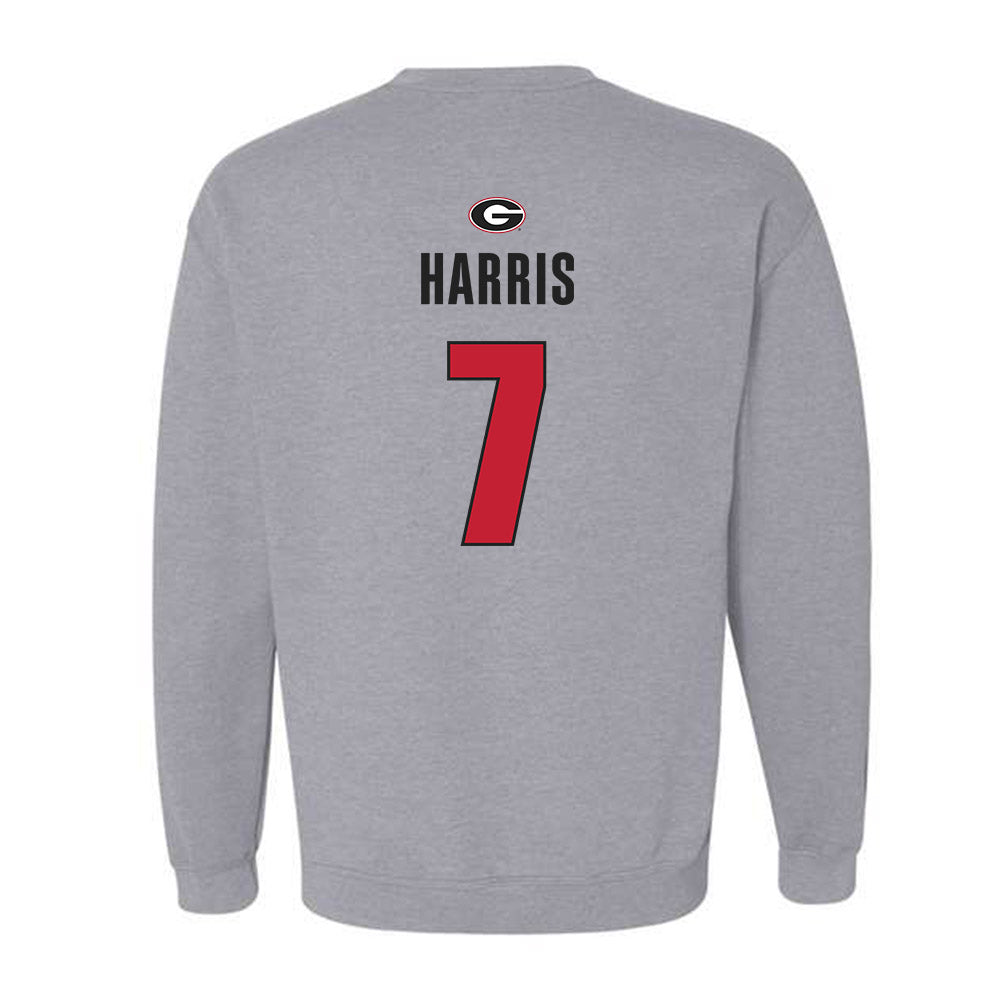 Georgia - NCAA Football : Daniel Harris - Classic Shersey Crewneck Sweatshirt-1