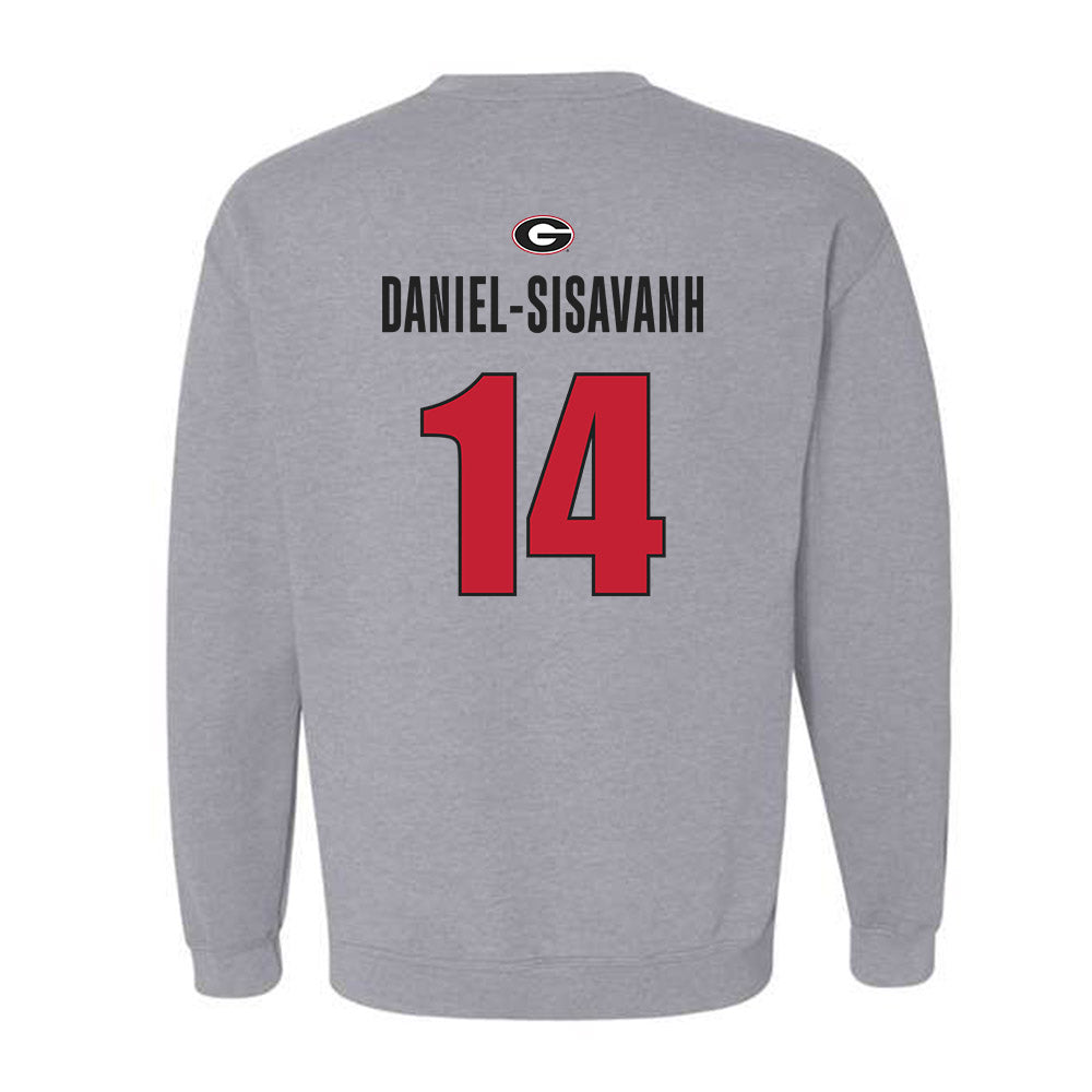 Georgia - NCAA Football : David Daniel-Sisavanh - Classic Shersey Crewneck Sweatshirt-1