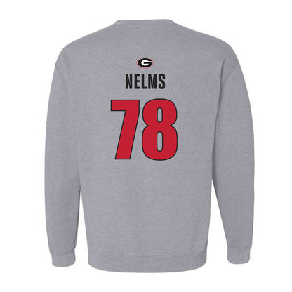 Georgia - NCAA Football : Tate Nelms - Classic Shersey Crewneck Sweatshirt-1