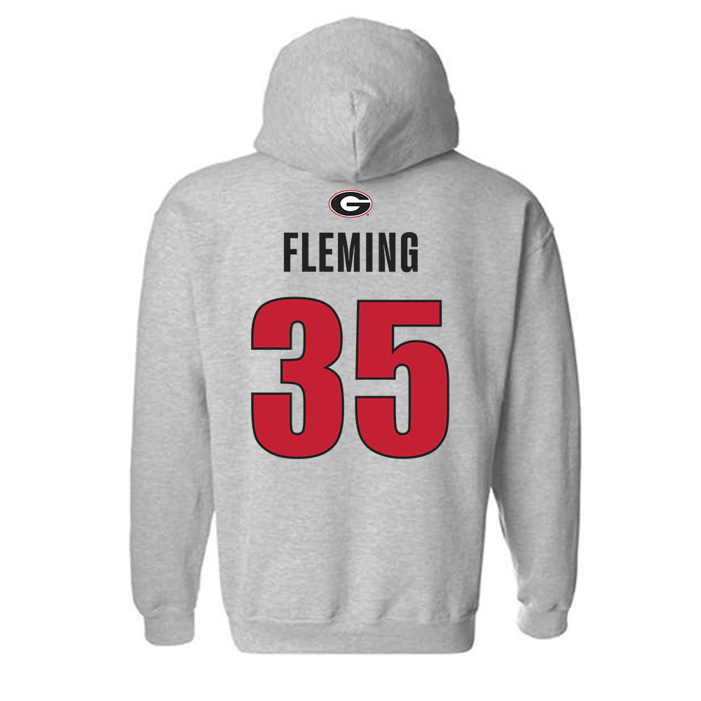 Georgia - NCAA Football : Jacob Fleming - Classic Shersey Hooded Sweatshirt-1