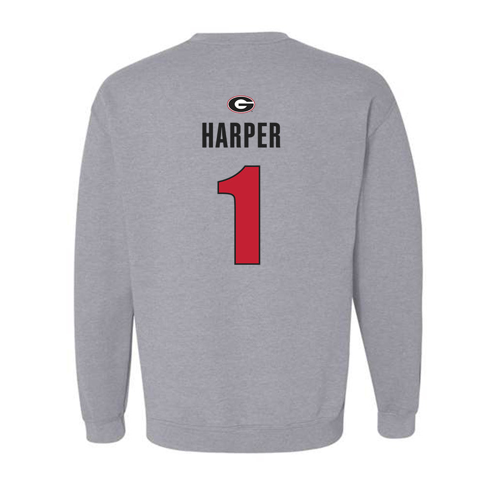Georgia - NCAA Women's Volleyball : Victoria Harper - Classic Shersey Crewneck Sweatshirt-1