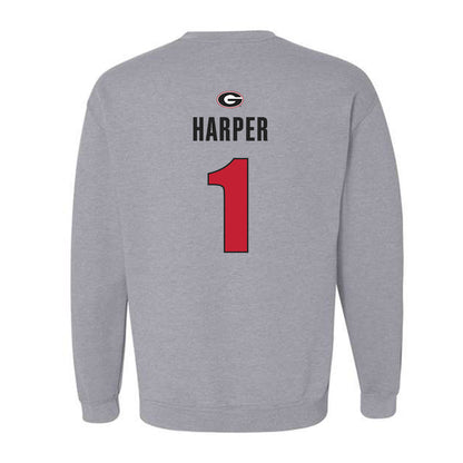 Georgia - NCAA Women's Volleyball : Victoria Harper - Classic Shersey Crewneck Sweatshirt-1
