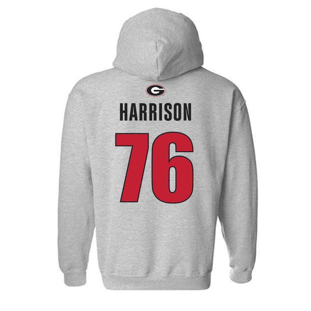 Georgia - NCAA Football : Marcus Harrison - Classic Shersey Hooded Sweatshirt-1