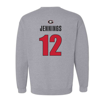 Georgia - NCAA Men's Basketball : Markel Jennings - Classic Shersey Crewneck Sweatshirt-1