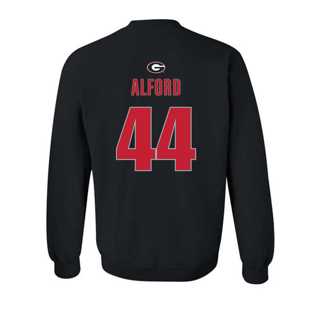 Georgia - NCAA Baseball : Slate Alford - Classic Shersey Crewneck Sweatshirt-1