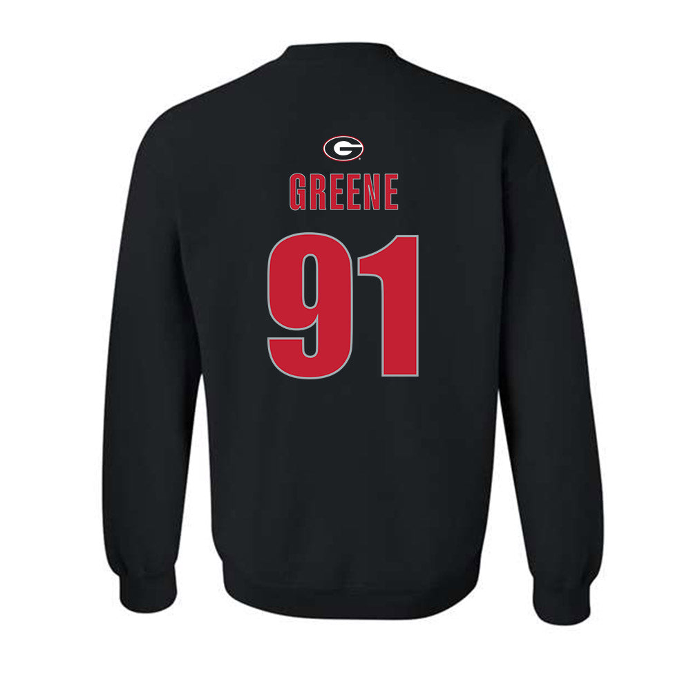 Georgia - NCAA Football : Justin Greene - Classic Shersey Crewneck Sweatshirt-1