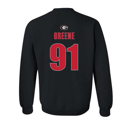 Georgia - NCAA Football : Justin Greene - Classic Shersey Crewneck Sweatshirt-1