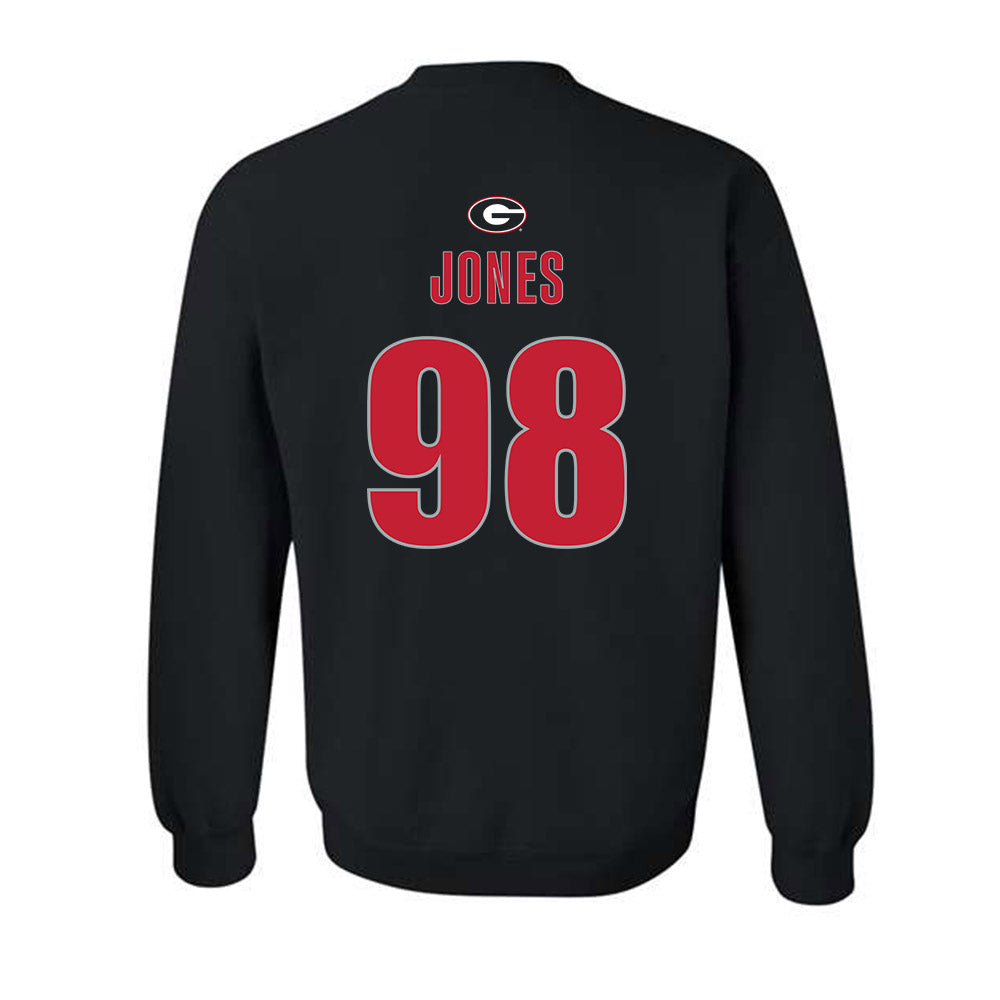 Georgia - NCAA Football : Noah Jones - Classic Shersey Crewneck Sweatshirt-1