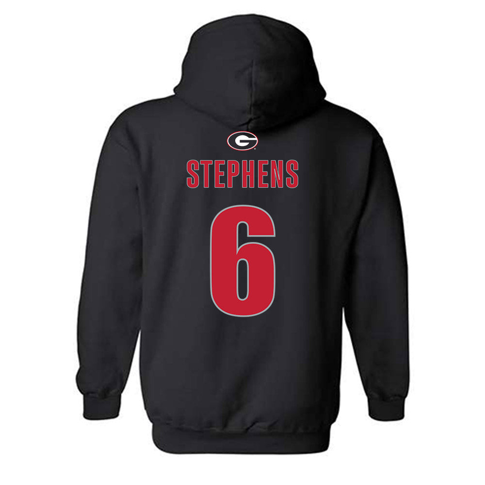 Georgia - NCAA Baseball : Jordan Stephens - Classic Shersey Hooded Sweatshirt-1