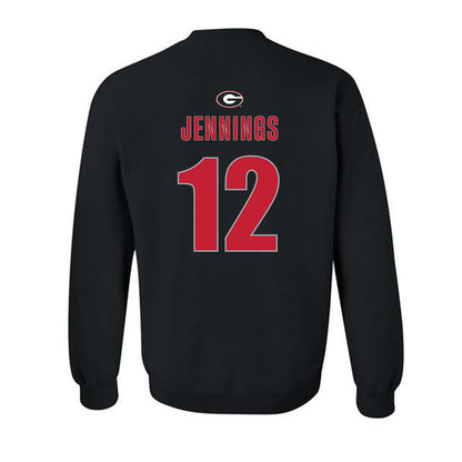 Georgia - NCAA Men's Basketball : Markel Jennings - Crewneck Sweatshirt-1