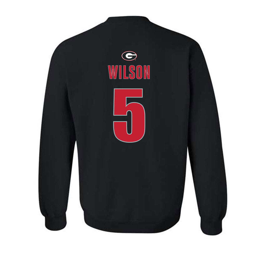 Georgia - NCAA Football : Raylen Wilson - Classic Shersey Crewneck Sweatshirt-1