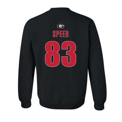 Georgia - NCAA Football : Cole Speer - Classic Shersey Crewneck Sweatshirt-1