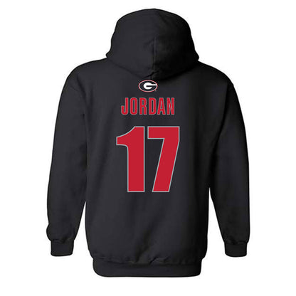 Georgia - NCAA Baseball : Logan Jordan - Classic Shersey Hooded Sweatshirt-1