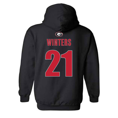 Georgia - NCAA Women's Soccer : Devon Winters - Classic Shersey Hooded Sweatshirt-1