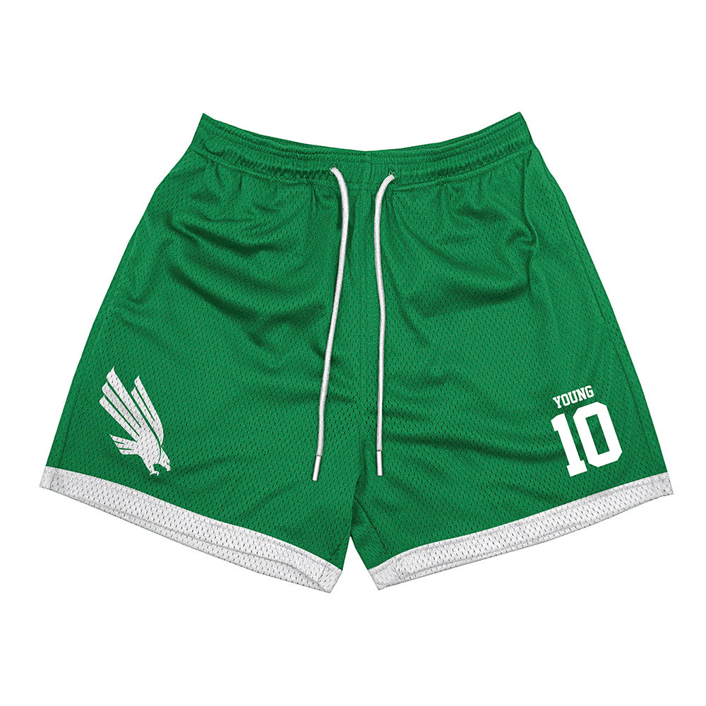North Texas - NCAA Football : Wyatt Young - Green Shorts-0