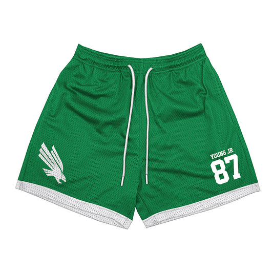 North Texas - NCAA Football : Brandon Young Jr - Green Shorts