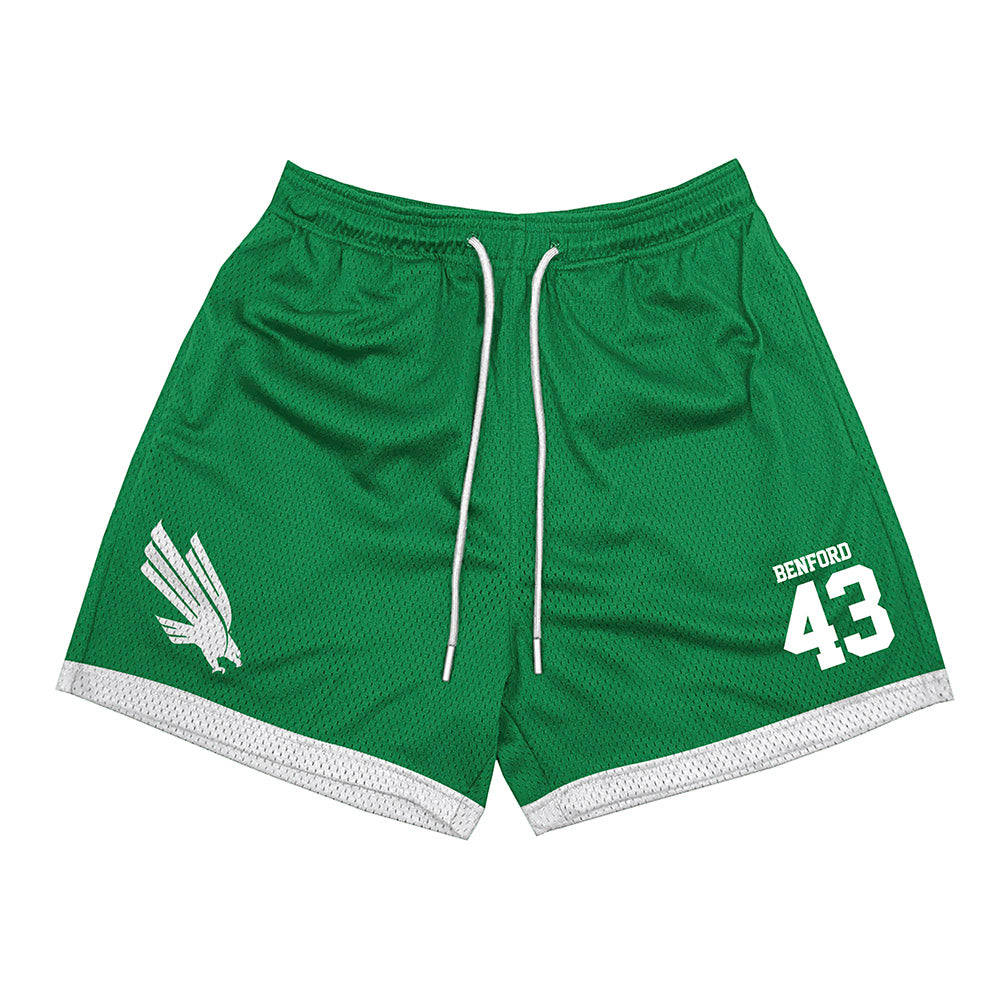 North Texas - NCAA Football : Anthony Benford - Green Shorts-0