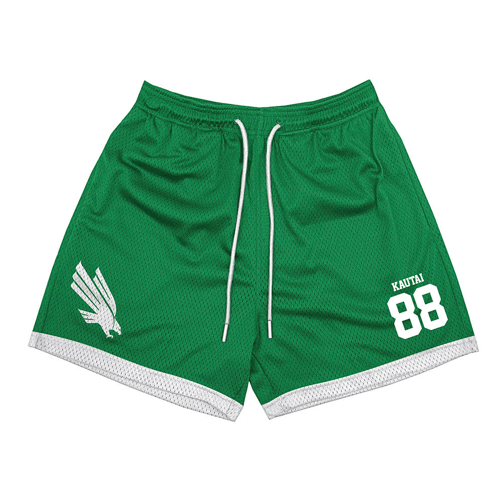 North Texas - NCAA Football : Xzavior Kautai - Green Shorts