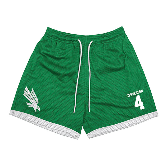 North Texas - NCAA Men's Basketball : JeShawn Stevenson - Green Shorts-0