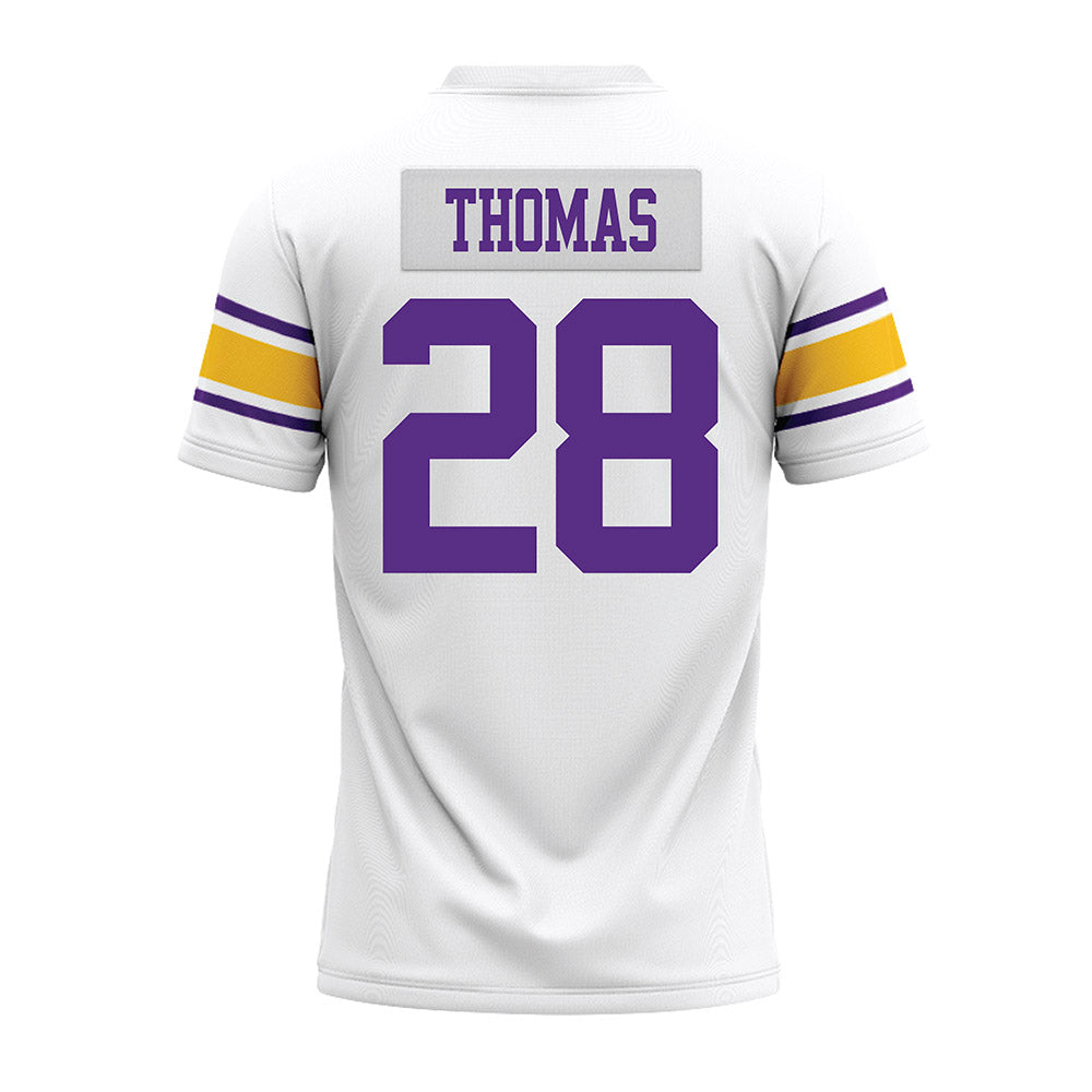 LSU - NCAA Football : Jhase Thomas - White Premium Football Jersey-1