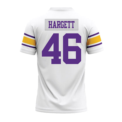 LSU - NCAA Football : Badger Hargett - White Premium Football Jersey