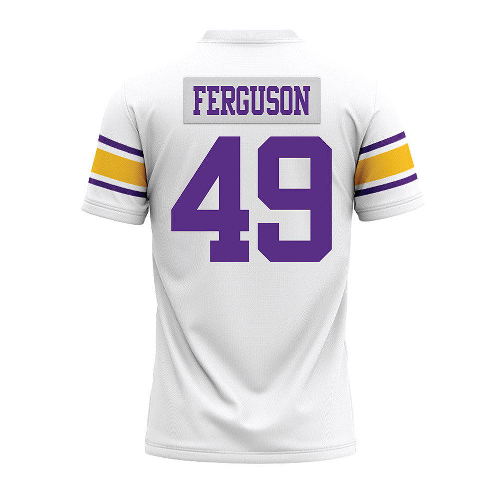 LSU - NCAA Football : Jonathan Ferguson - White Premium Football Jersey