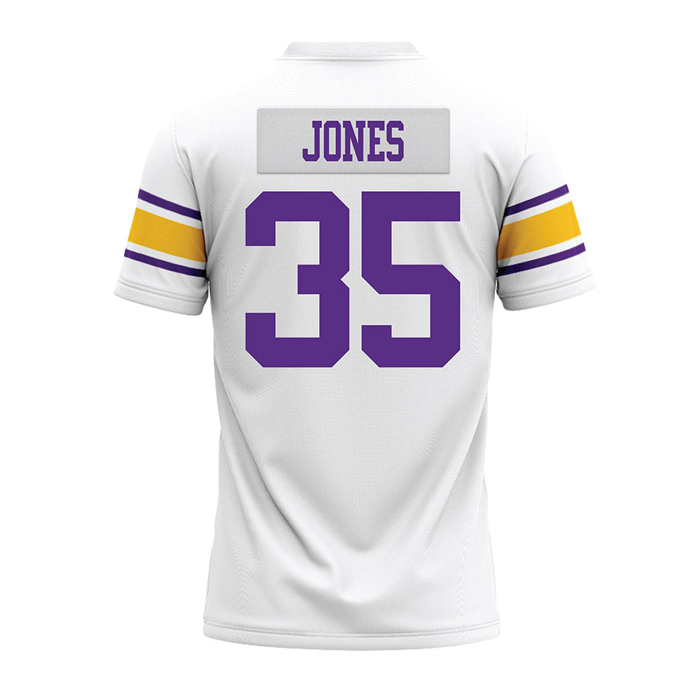 LSU - NCAA Football : Sai'vion Jones - White Premium Football Jersey