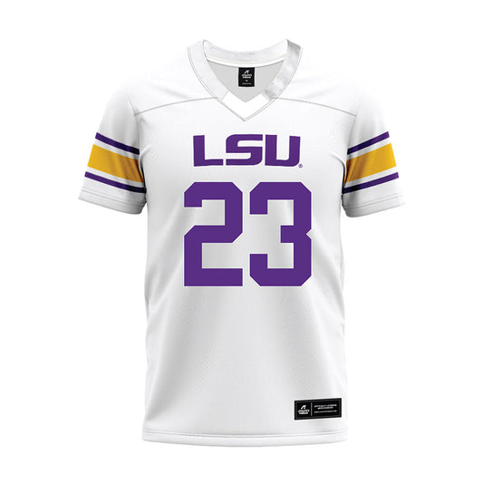 LSU - NCAA Football : Aidan Anding - White Premium Football Jersey-0