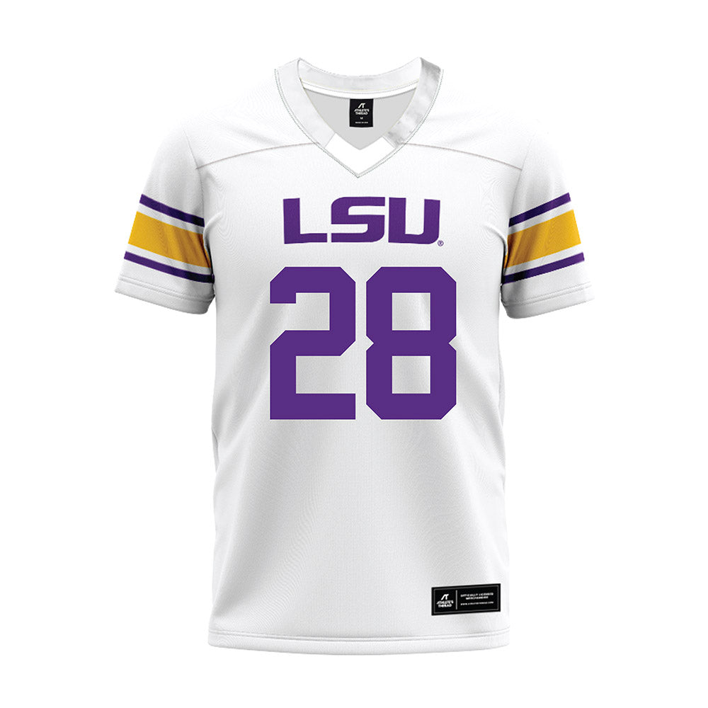 LSU - NCAA Football : Jhase Thomas - White Premium Football Jersey-0